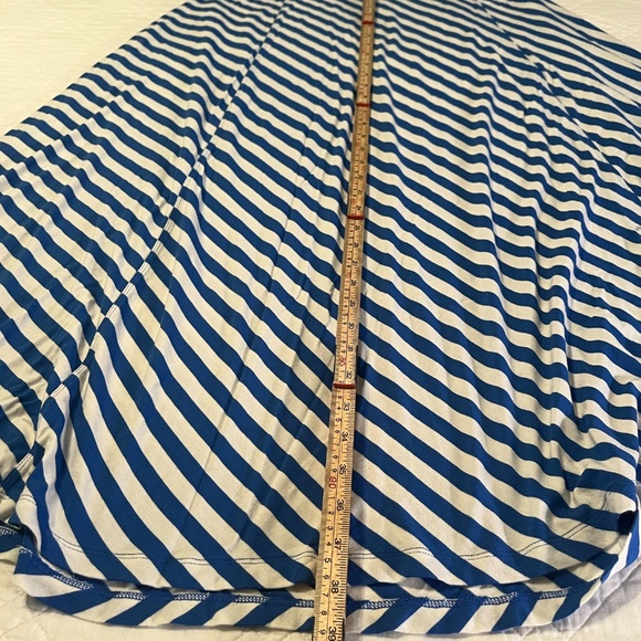 Bundle 2 Gap Maxi Skirt Striped XL Flowy Soft Fold Over Navy/Bright Blue Modest - Picture 9 of 16